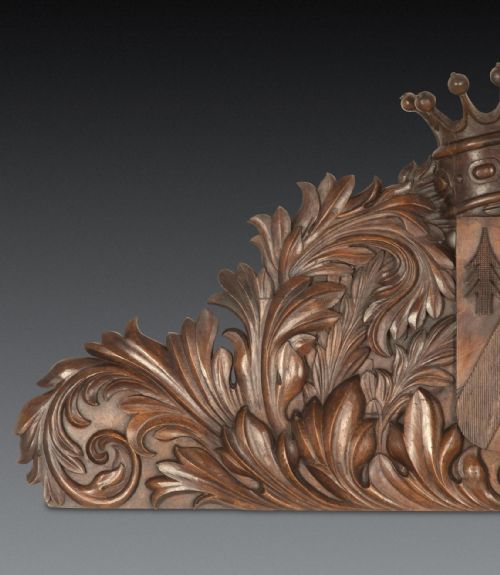 19TH CENTURY FRENCH CARVED OVERDOORWALL PANEL - ADDITIONAL PHOTO 4