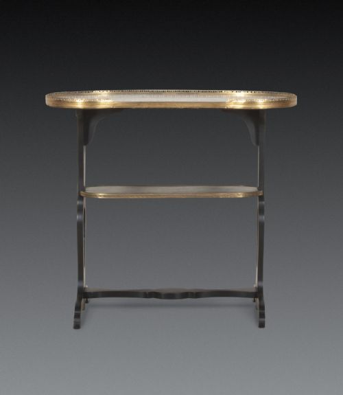 19TH CENTURY MARBLE TOP KIDNEY SHAPED TABLE - ADDITIONAL PHOTO 6