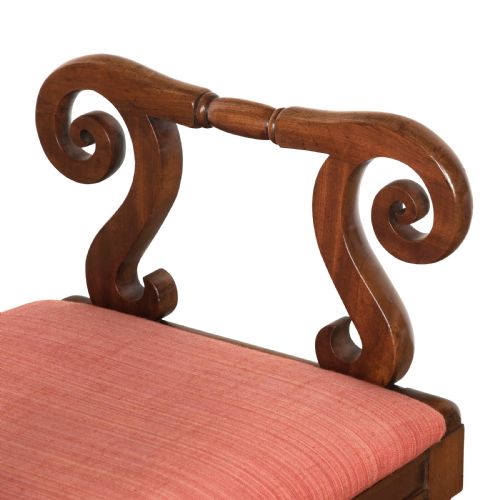 19TH CENTURY REGENCY MAHOGANY WINDOW SEAT - ADDITIONAL PHOTO 8
