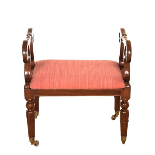 19TH CENTURY REGENCY MAHOGANY WINDOW SEAT - ADDITIONAL PHOTO 11