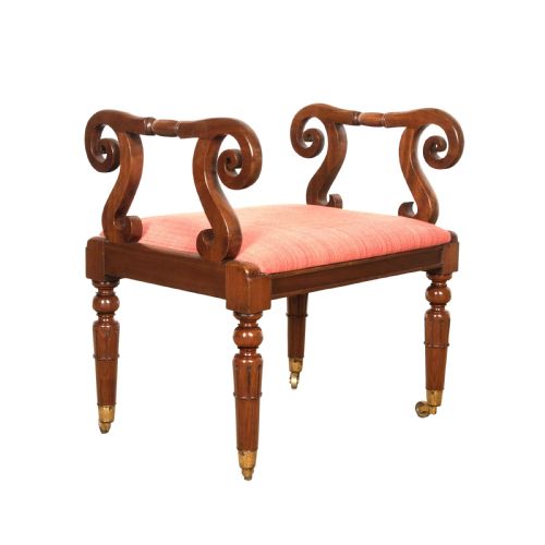 19TH CENTURY REGENCY MAHOGANY WINDOW SEAT - ADDITIONAL PHOTO 12