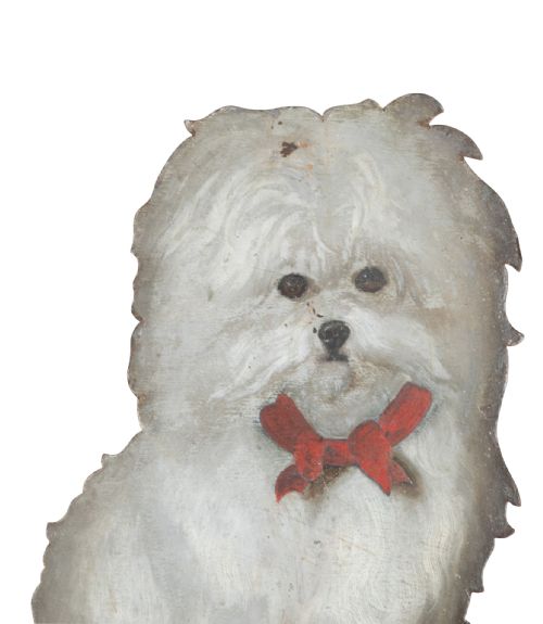 RARE 19TH CENTURY DECORATED TOLE DUMMY BOARD - ADDITIONAL PHOTO 1