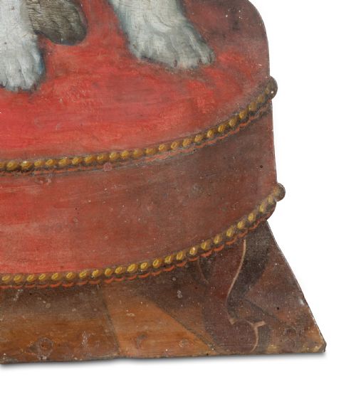 RARE 19TH CENTURY DECORATED TOLE DUMMY BOARD - ADDITIONAL PHOTO 3