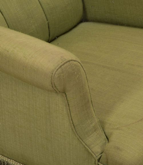 19TH CENTURY UPHOLSTERED EASY ARMCHAIR - ADDITIONAL PHOTO 6