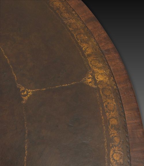 REGENCY MAHOGANY DRUM TABLE - ADDITIONAL PHOTO 5