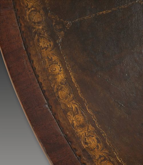 REGENCY MAHOGANY DRUM TABLE - ADDITIONAL PHOTO 6