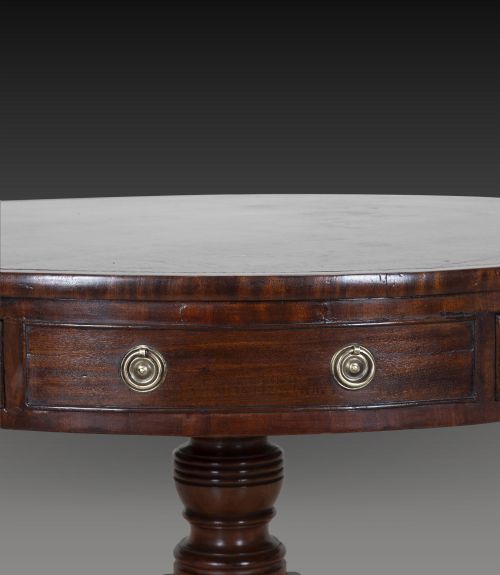 REGENCY MAHOGANY DRUM TABLE - ADDITIONAL PHOTO 10