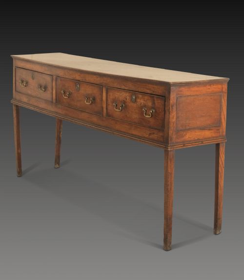 18TH CENTURY GEORGIAN ELM DRESSER - ADDITIONAL PHOTO 9
