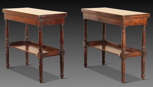 PAIR OF 19TH CENTURY MAHOGANY SIDE TABLES - ADDITIONAL PHOTO 1