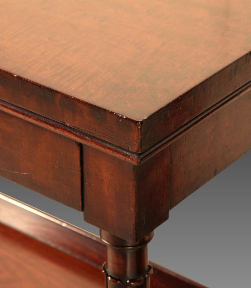 PAIR OF 19TH CENTURY MAHOGANY SIDE TABLES - ADDITIONAL PHOTO 11