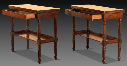 PAIR OF 19TH CENTURY MAHOGANY SIDE TABLES - ADDITIONAL PHOTO 12