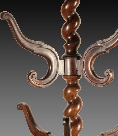 LARGE 19TH CENTURY CARVED HALL STAND - ADDITIONAL PHOTO 4