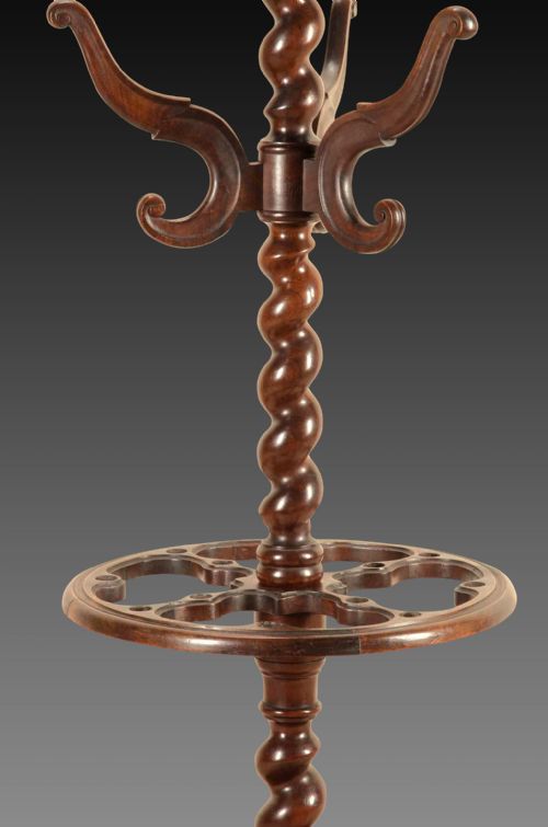 LARGE 19TH CENTURY CARVED HALL STAND - ADDITIONAL PHOTO 5