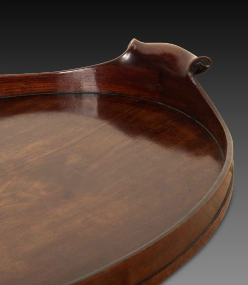 GEORGE III MAHOGANY OVAL TRAY - ADDITIONAL PHOTO 3
