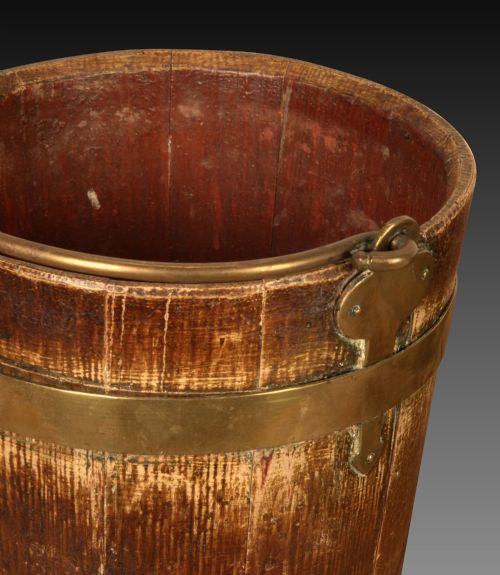 TWO 19TH CENTURY FOLK ART DECORATED BUCKETS - ADDITIONAL PHOTO 4