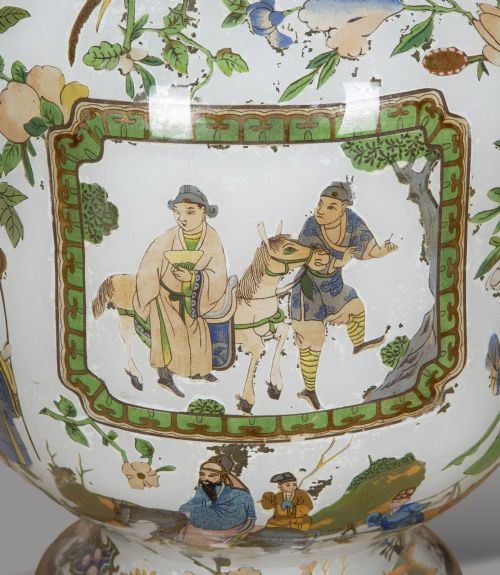 PAIR OF 19TH CENTURY ENGLISH DECALCOMANIA VASES - ADDITIONAL PHOTO 3