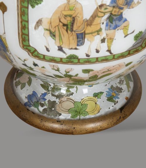 PAIR OF 19TH CENTURY ENGLISH DECALCOMANIA VASES - ADDITIONAL PHOTO 6