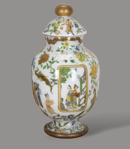 PAIR OF 19TH CENTURY ENGLISH DECALCOMANIA VASES - ADDITIONAL PHOTO 9