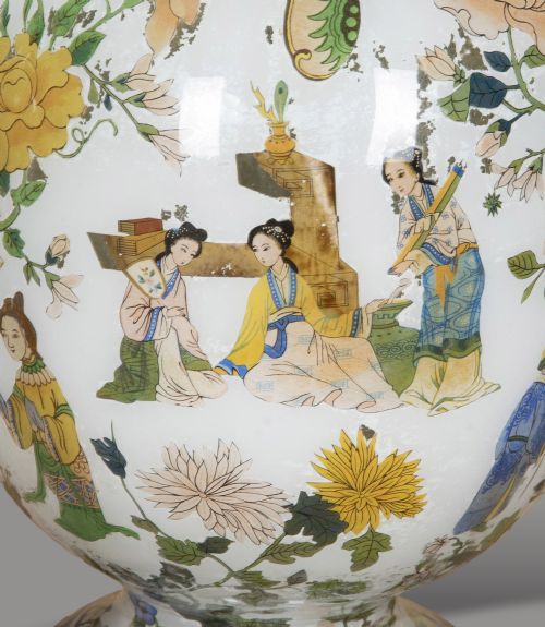 PAIR OF 19TH CENTURY ENGLISH DECALCOMANIA VASES - ADDITIONAL PHOTO 14