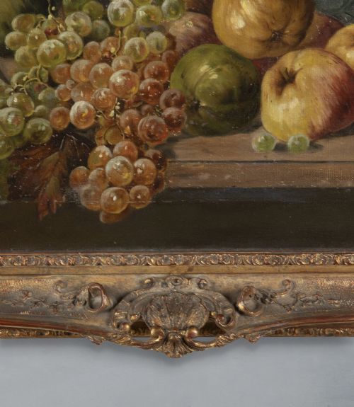 EARLY 20TH CENTURY ENGLISH STILL LIFE OIL ON CANVAS PAINTING - ADDITIONAL PHOTO 4