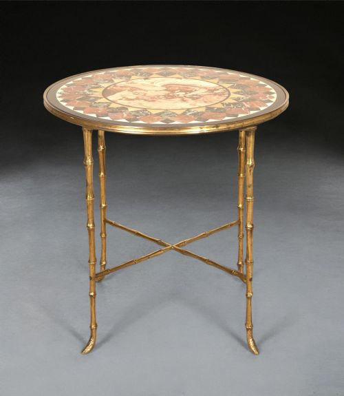 EARLY 19TH CENTURY SPECIMEN MARBLE OCCASIONAL TABLE
