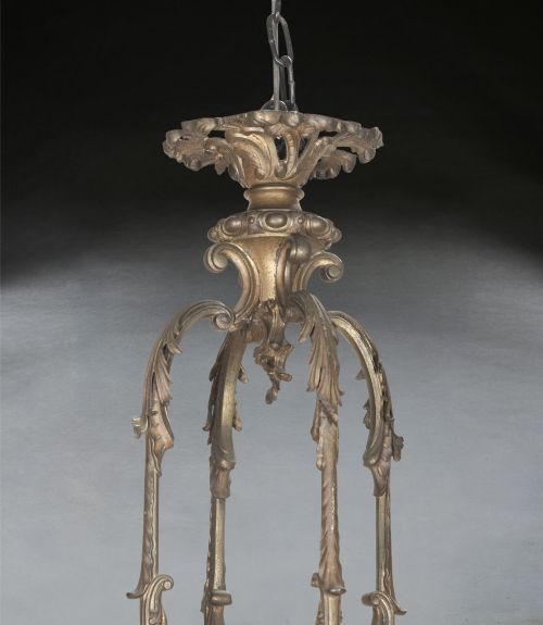 19TH CENTURY BRONZE SIXTEEN LIGHT CHANDELIER - ADDITIONAL PHOTO 1