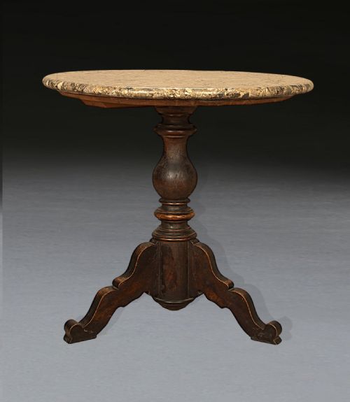 19TH CENTURY MARBLE TOP CENTRE TABLE - ADDITIONAL PHOTO 2