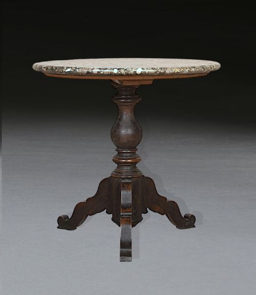 19TH CENTURY MARBLE TOP CENTRE TABLE - ADDITIONAL PHOTO 3