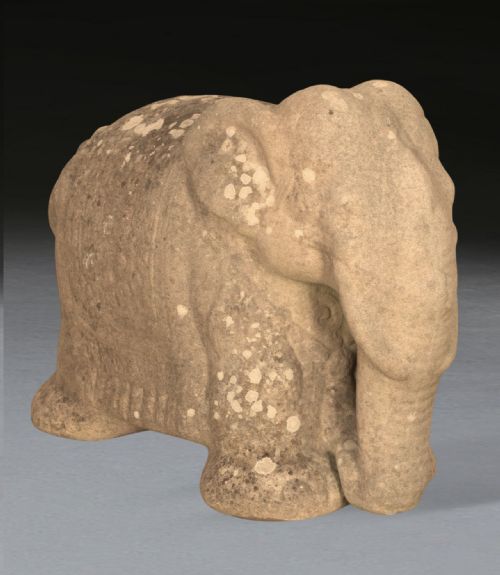 EARLY 20TH CENTURY TERRACOTTA ELEPHANT SCULPTURE - ADDITIONAL PHOTO 1