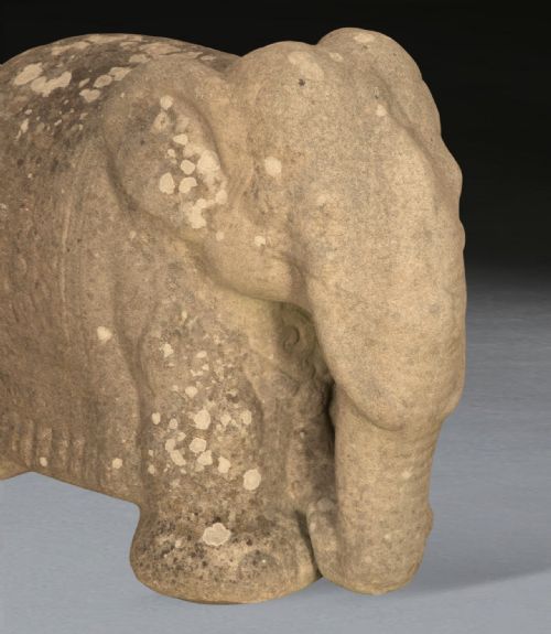 EARLY 20TH CENTURY TERRACOTTA ELEPHANT SCULPTURE - ADDITIONAL PHOTO 2