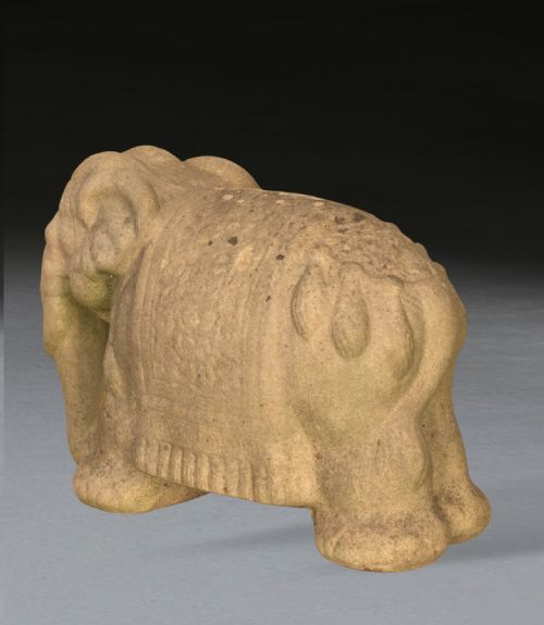 EARLY 20TH CENTURY TERRACOTTA ELEPHANT SCULPTURE - ADDITIONAL PHOTO 3