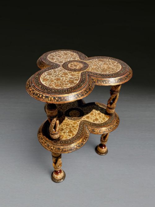 A FANTASTIC QUALITY INDIAN KASHMIR OCCASIONAL TABLE