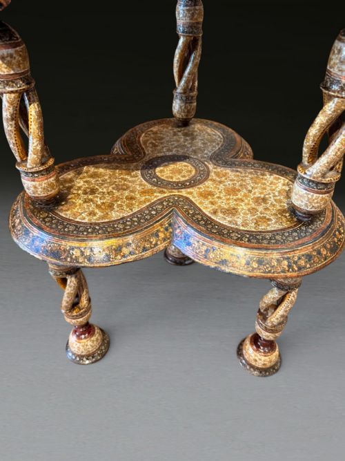 A FANTASTIC QUALITY INDIAN KASHMIR OCCASIONAL TABLE - ADDITIONAL PHOTO 10