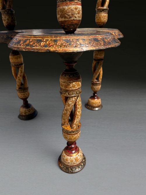 A FANTASTIC QUALITY INDIAN KASHMIR OCCASIONAL TABLE - ADDITIONAL PHOTO 11