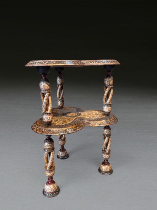 A FANTASTIC QUALITY INDIAN KASHMIR OCCASIONAL TABLE - ADDITIONAL PHOTO 16
