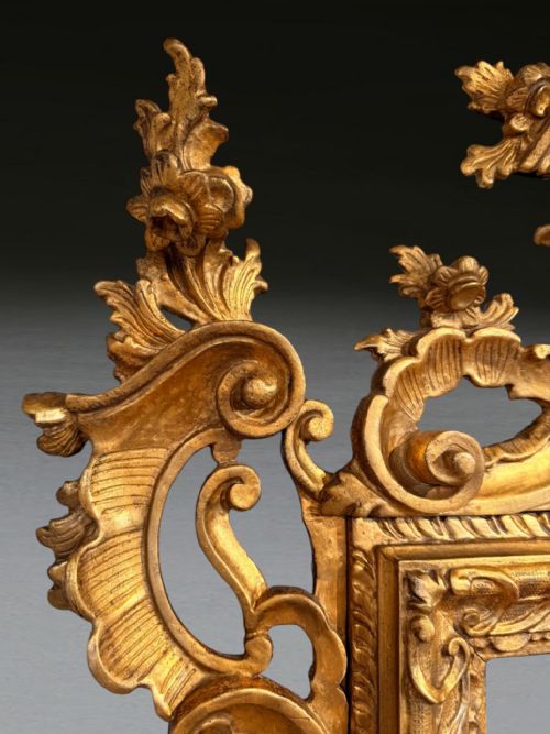 LARGE PAIR OF C19TH ITALIAN GILT MIRRORS - ADDITIONAL PHOTO 7