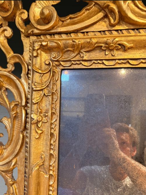 LARGE PAIR OF C19TH ITALIAN GILT MIRRORS - ADDITIONAL PHOTO 14