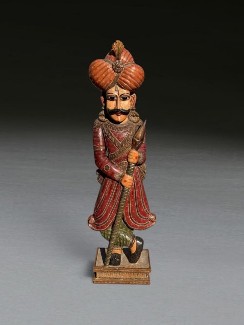 Large C19th Decorate Figure of an Indian Soldier