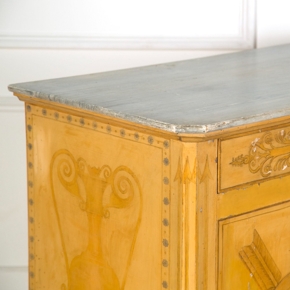 C19th French Decorated Side Cabinet View II