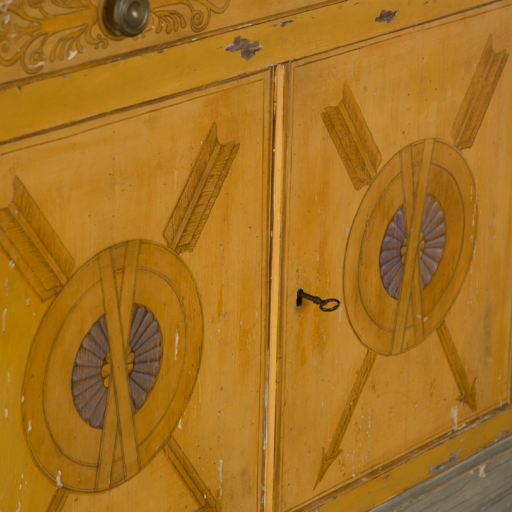 C19th French Decorated Side Cabinet View IV