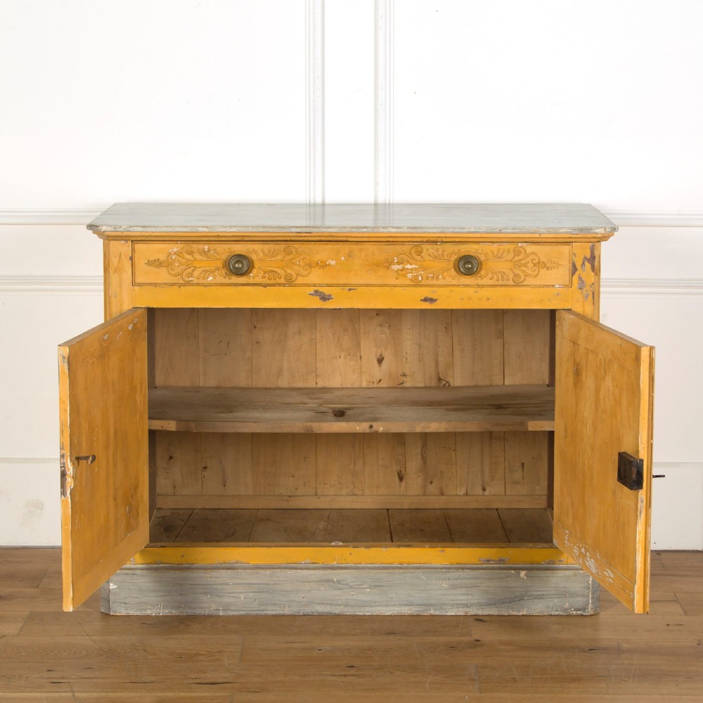 C19th French Decorated Side Cabinet View V