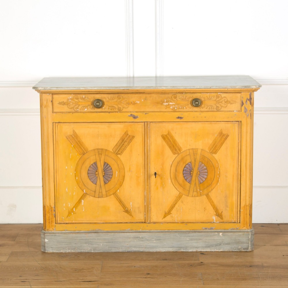 C19th French Decorated Side Cabinet View VI