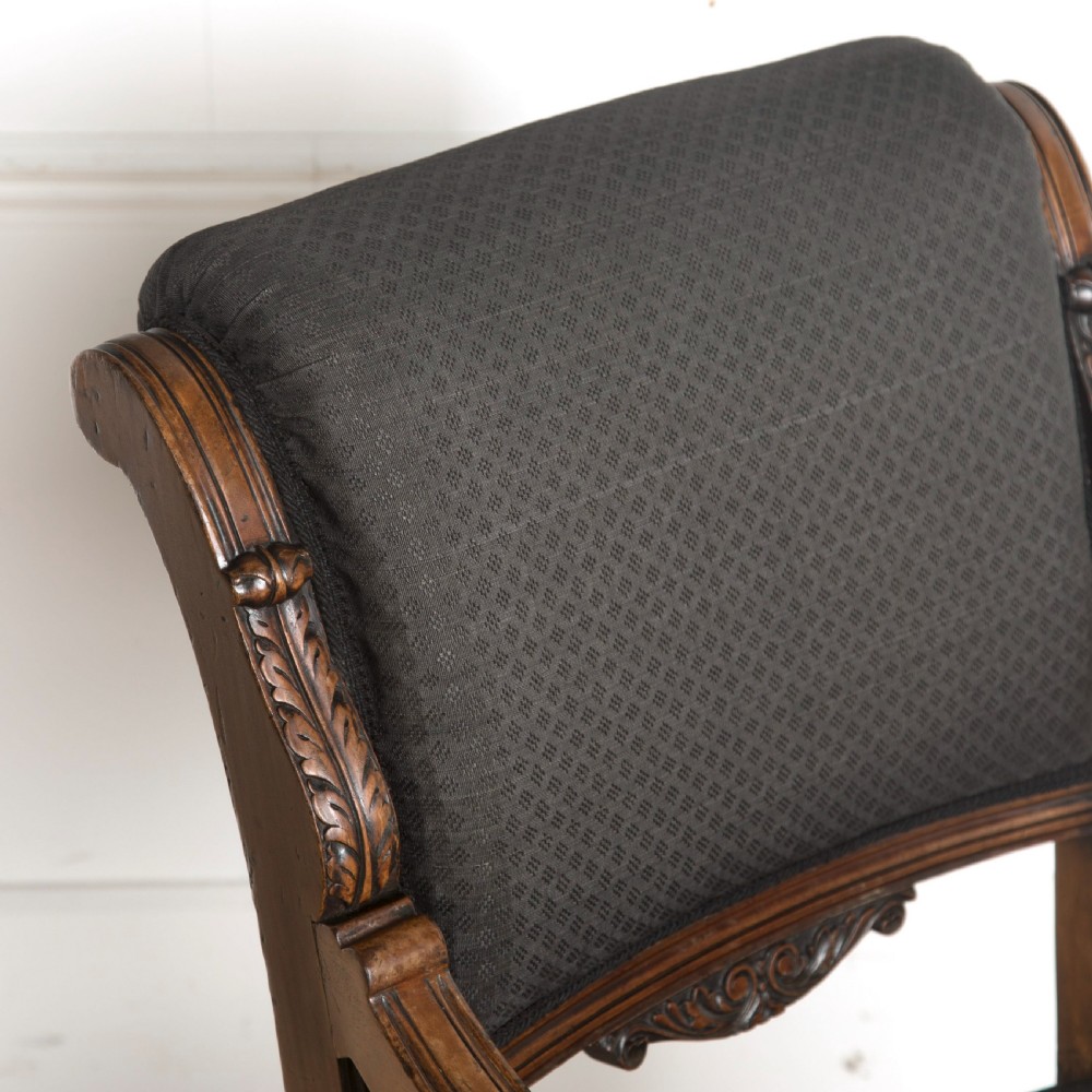 19th Century Pair of Mahogany Open Armchairs View III