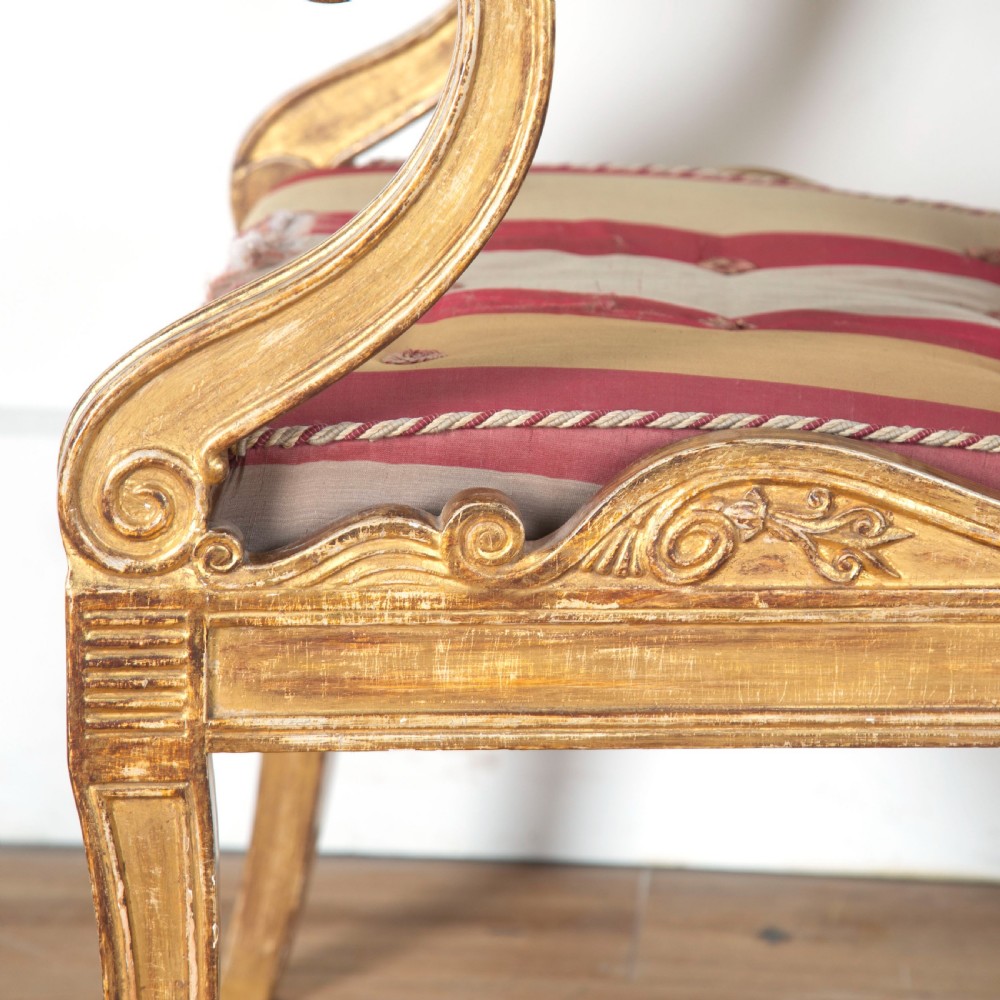 Regency Giltwood Henry Holland Armchair View IX