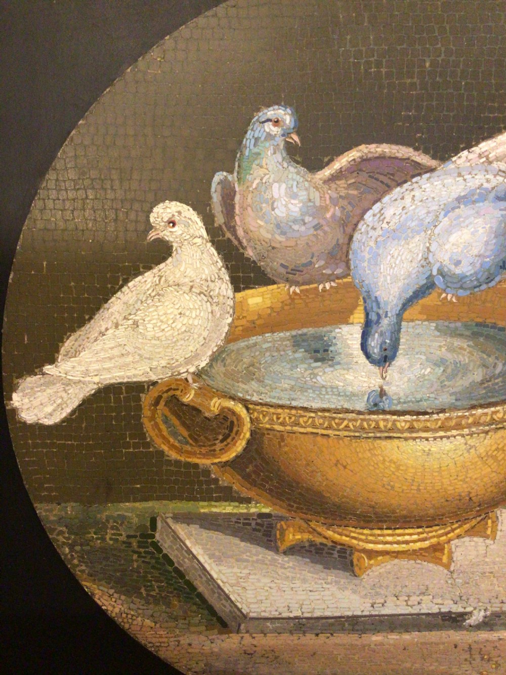 C19th Grand Tour Italian Micro-Mosaic Marble Plaque View IV