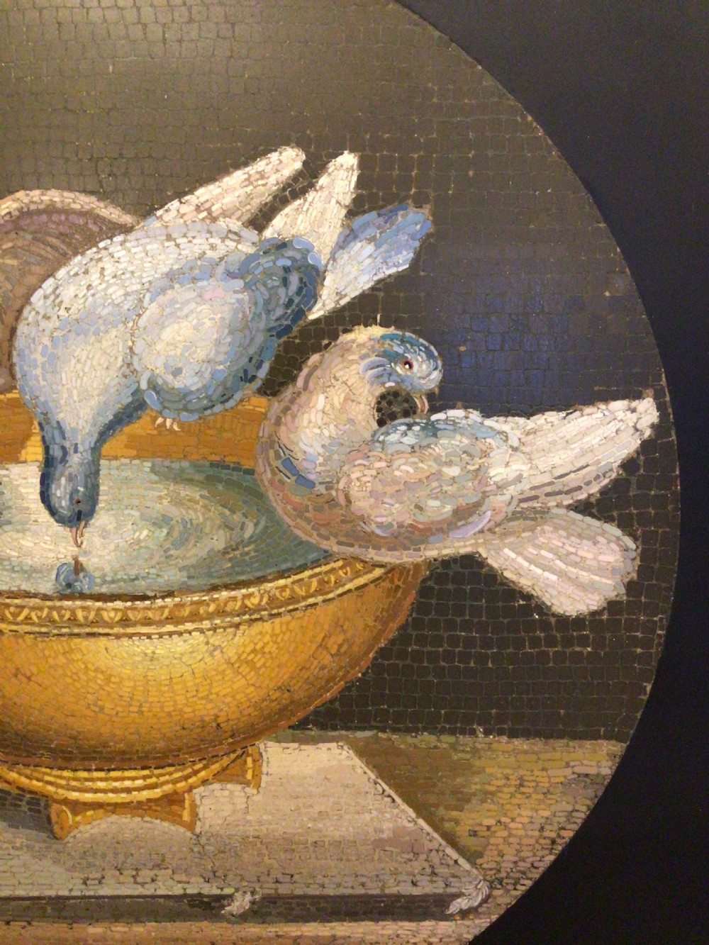 C19th Grand Tour Italian Micro-Mosaic Marble Plaque View V