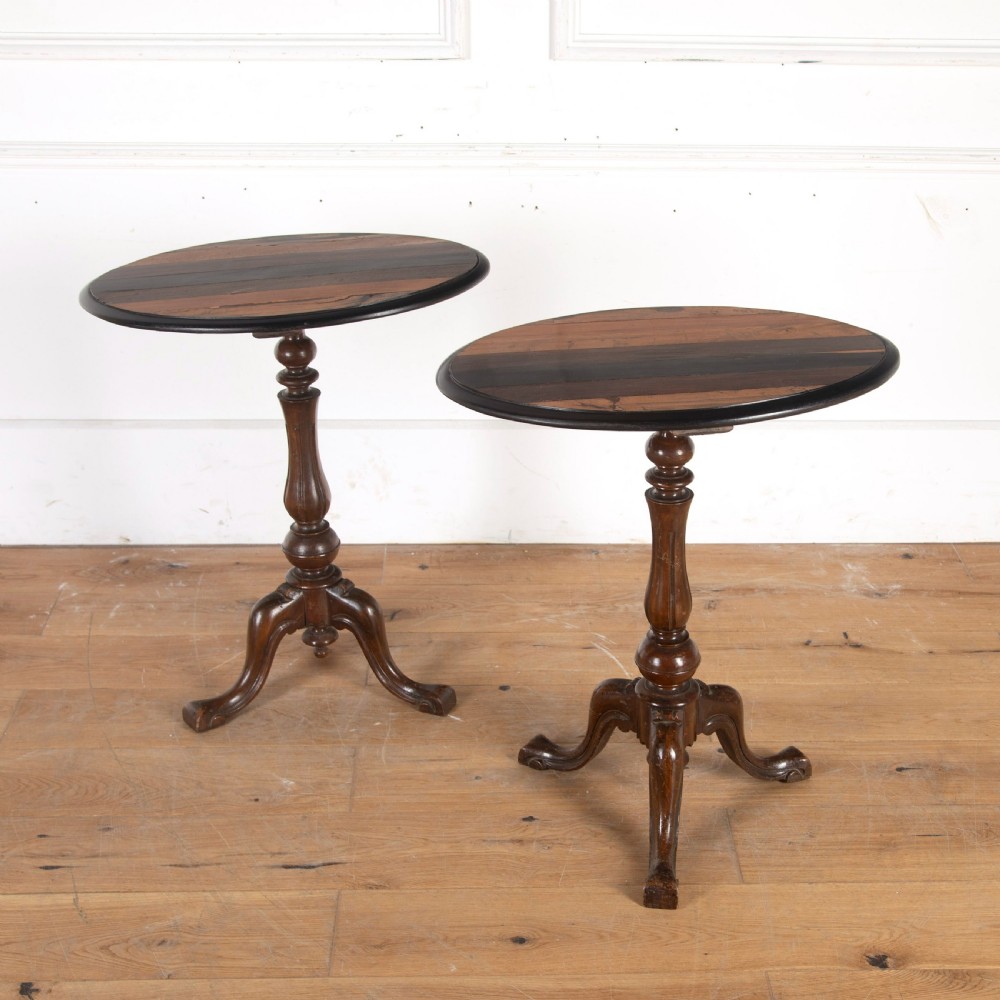 C19th pair of Anglo-Indian occasional tables