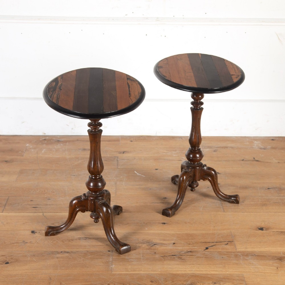 C19th pair of Anglo-Indian occasional tables View VII