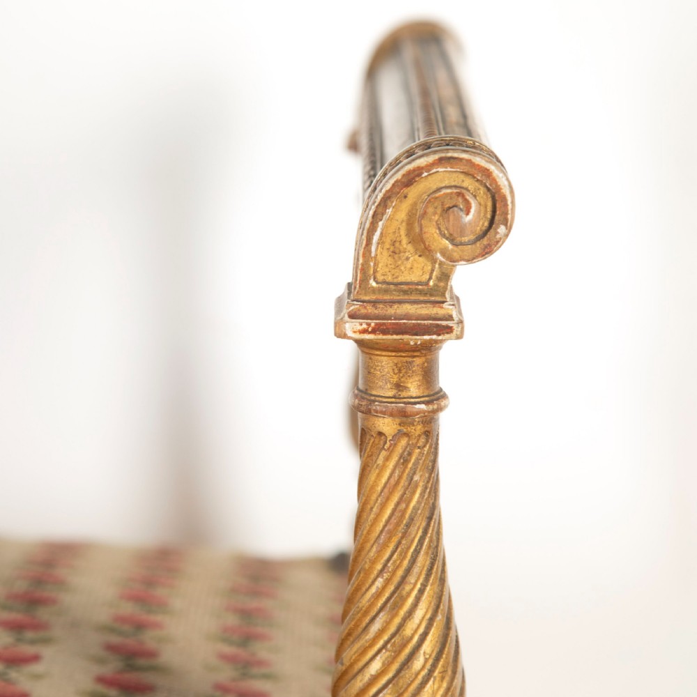 19th Century French giltwood stool View IV