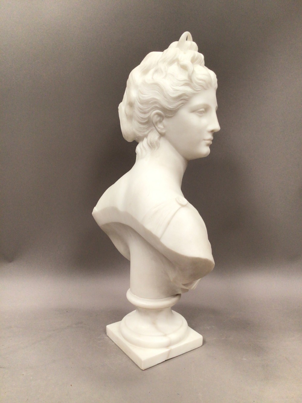 19th Century Grand Tour marble bust of Diana View V